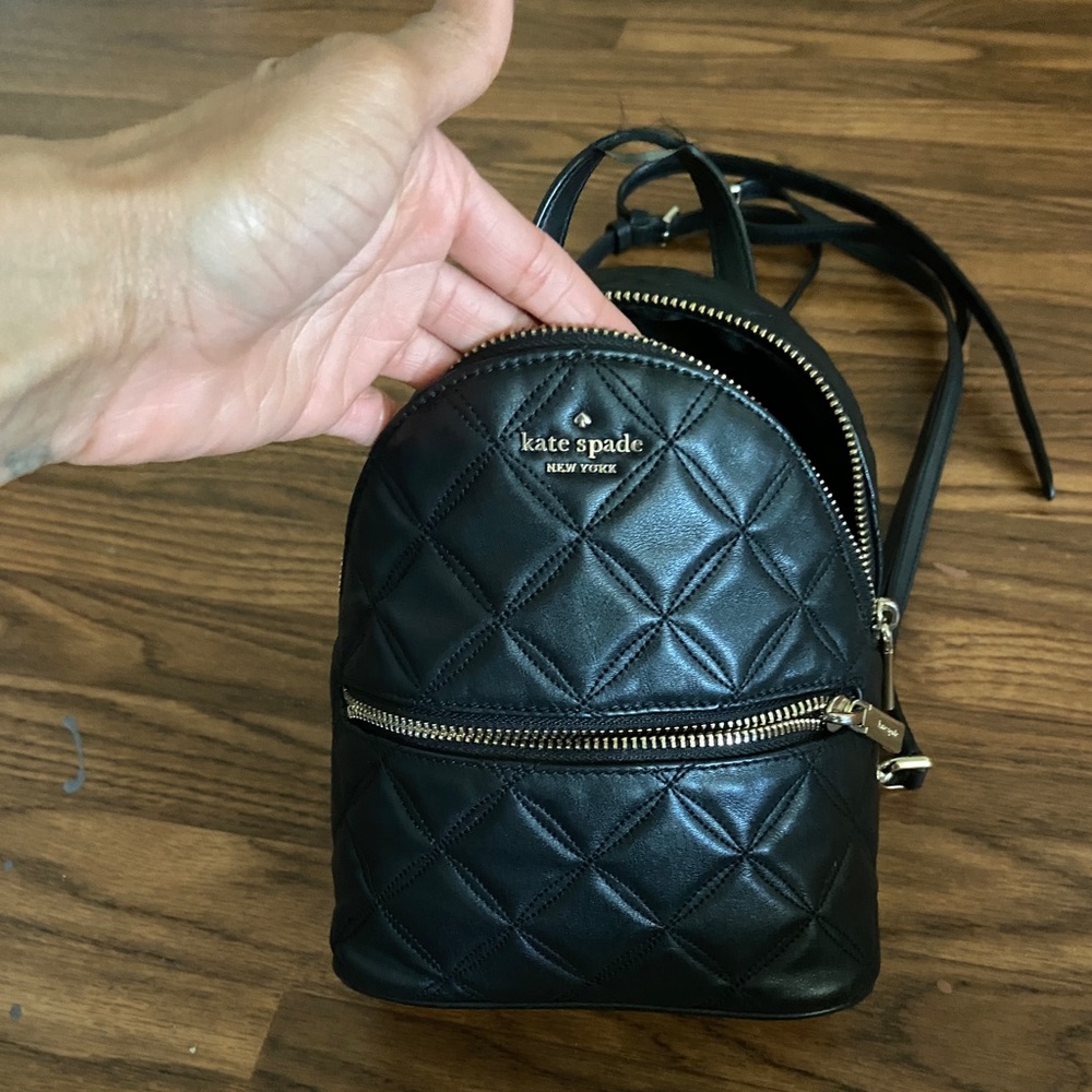 Kate spade quilted mini backpack